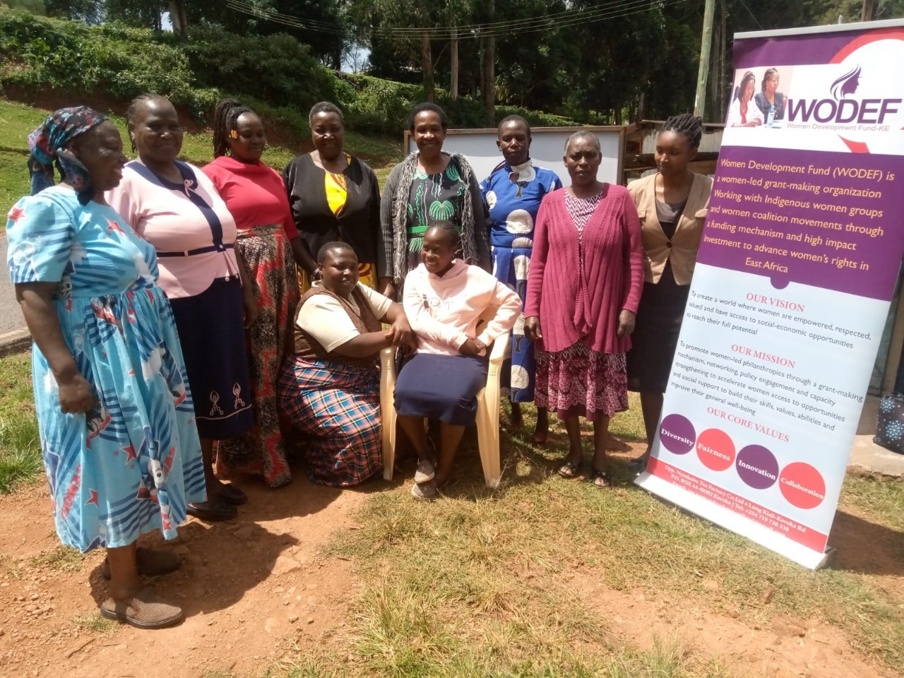 WODEF community members standing together outdoors